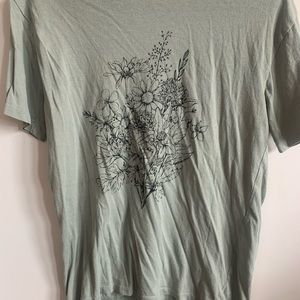 Fifth Sun T-Shirt With Wildflowers